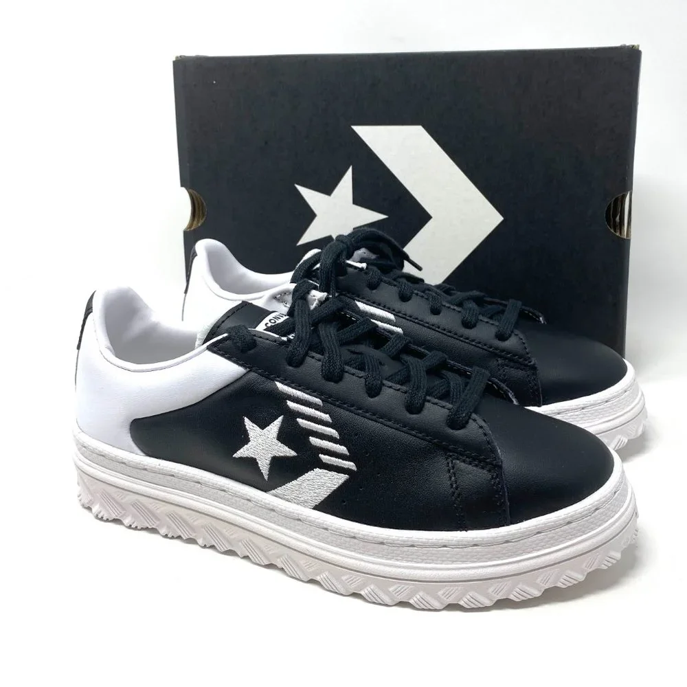 💖MEGA SALE💖Converse Women Rivals PRO LEATHER X2 OX Black White Low 168760C - Picture 6 of 11